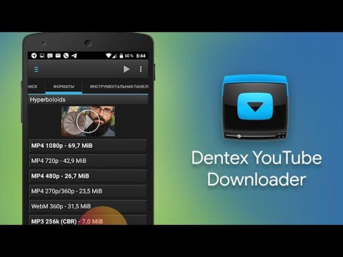 Dentex YouTube Downloader per Android: Provalo SUBITO - 