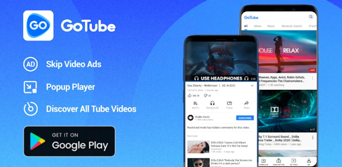GoTube: guardare YouTube senza pubblicità su Android - 
