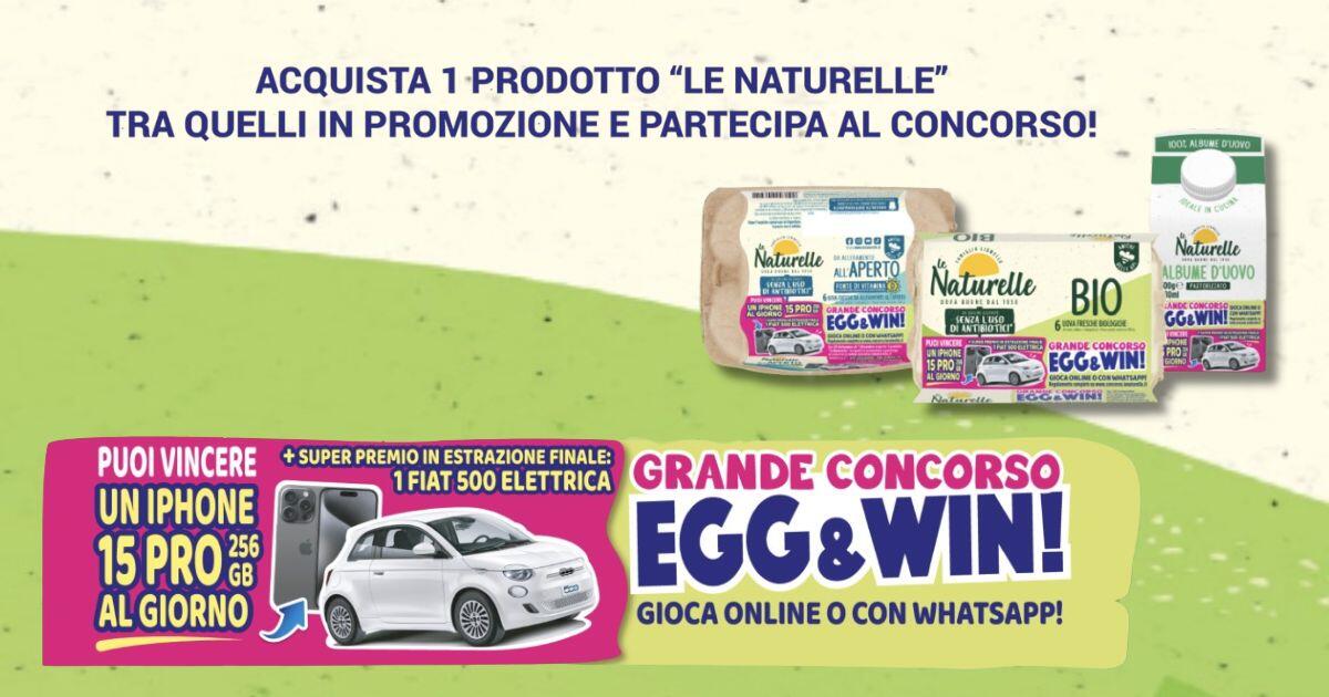 Concorso Naturelle: vinci iPhone e Fiat 500 elettrica | Come Partecipare - 
