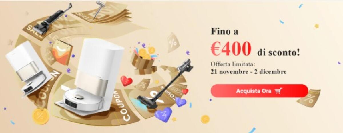 Ecco le offerte di Dreame per il Black Friday 2024 - 