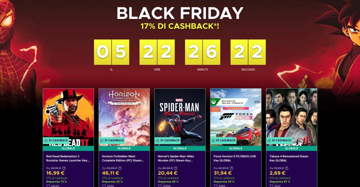 Le migliori offerte Eneba per il Black Friday 2024 - 