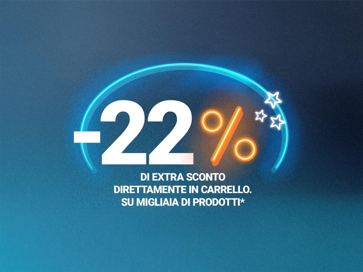 NO IVA Unieuro Sconto 22% 15-17 Novembre 2024 - 