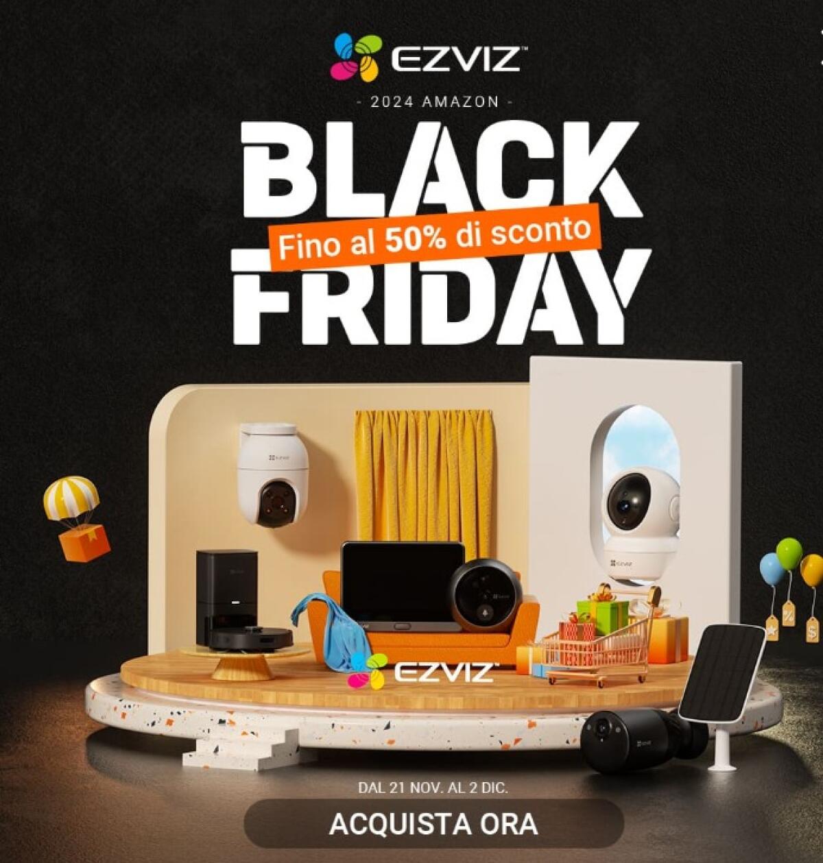 Offerte Black Friday EZVIZ: dispositivi per la casa smart in SCONTO - 