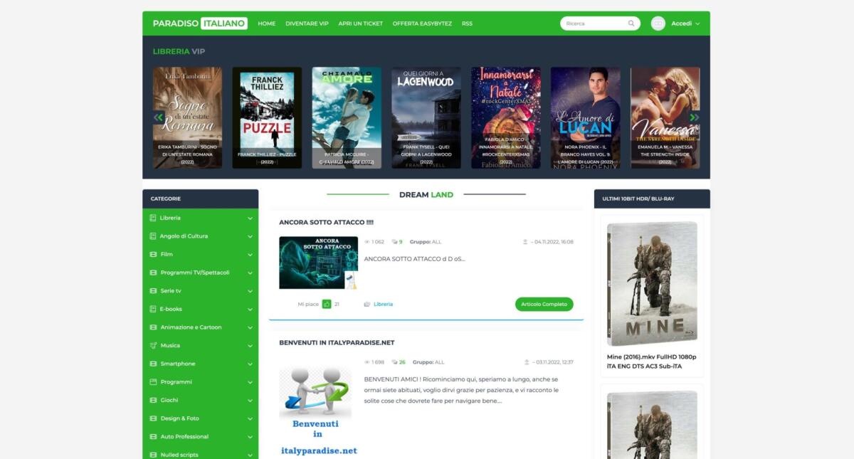 Paradiso Italiano .com NUOVO INDIRIZZO Aggiornato - 