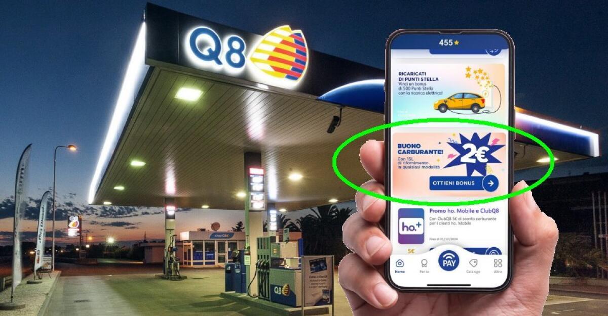 Come Ottenere un Buono Carburante Q8 da 2€ GRATIS - 