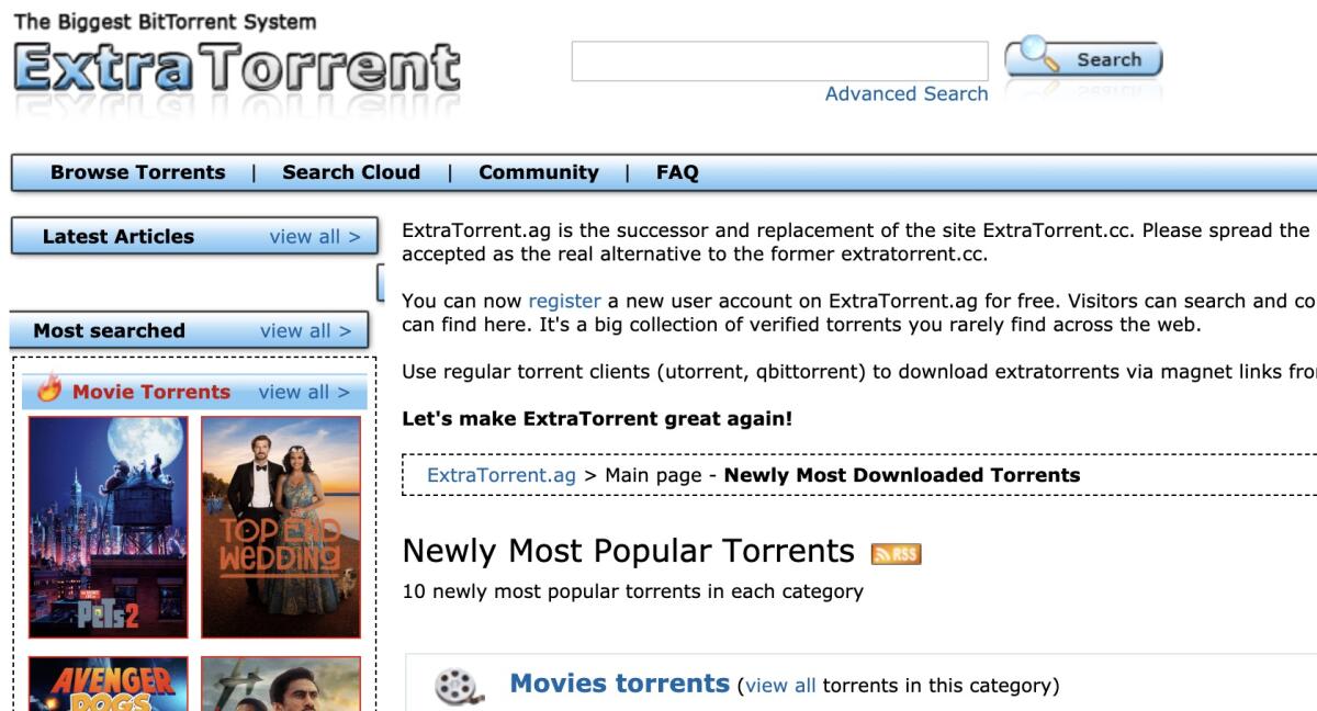 ExtraTorrent nuovo indirizzo 2025: scoprilo QUI - 