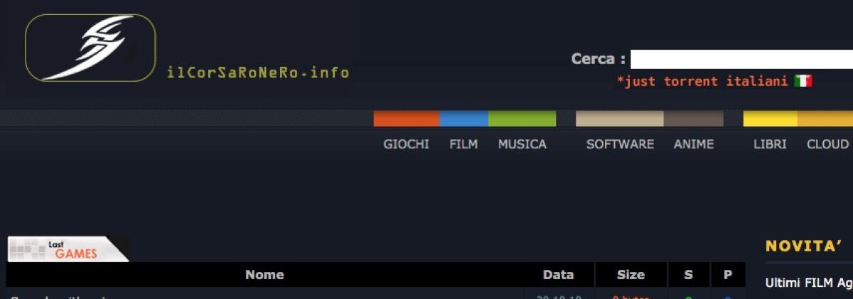 Il Corsaro Nero nuovo indirizzo 2025: SCOPRILO QUI - 