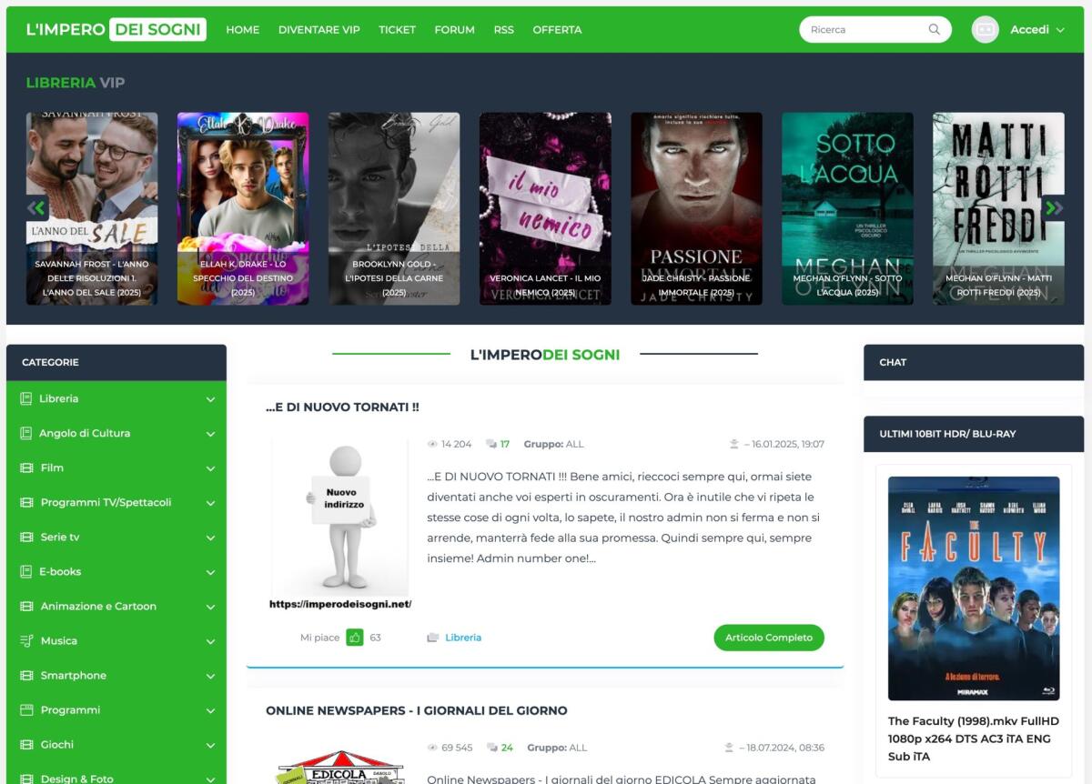 ImperoDeiSogni.com NUOVO INDIRIZZO Aggiornato - 