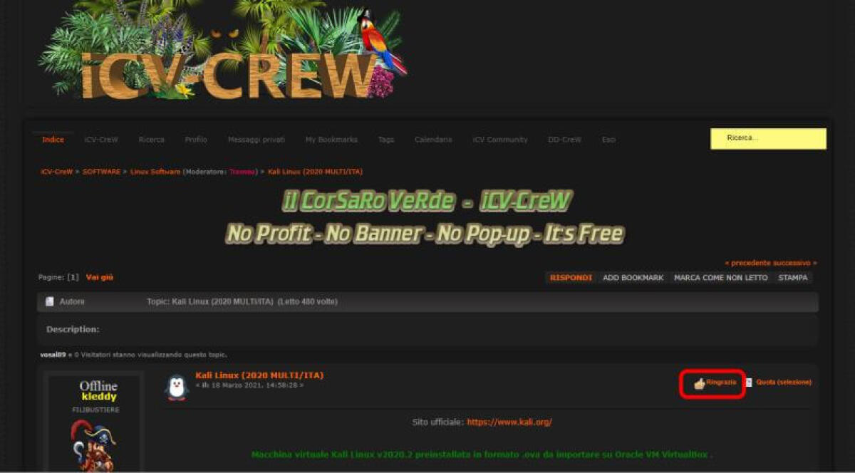 Il Corsaro Verde (icv-crew) NUOVO INDIRIZZO Aggiornato Oggi 2025 - 