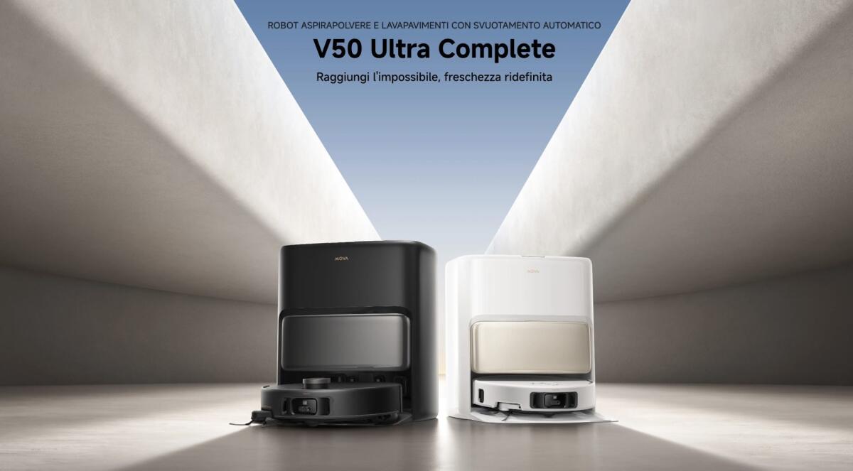 Scopri i dettagli di MOVA V50 Ultra Complete Robot aspirapolvere - 