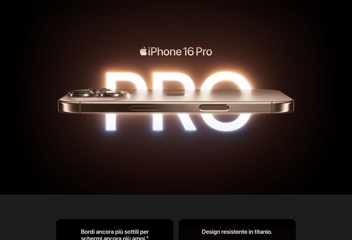 Lo smartphone Apple iPhone 16 Pro è in SUPER OFFERTA SCONTO al MINIMO su Amazon - 
