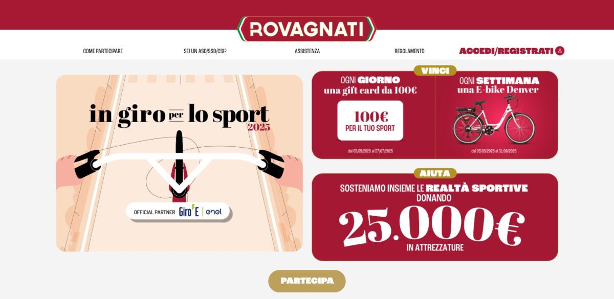 Nuovo Concorso Rovagnati: vinci gift card e bici elettriche - 