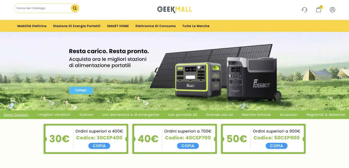 Non restare senza energia! Sconti Power Station GeekMall (oltre 200€ di sconto) - 