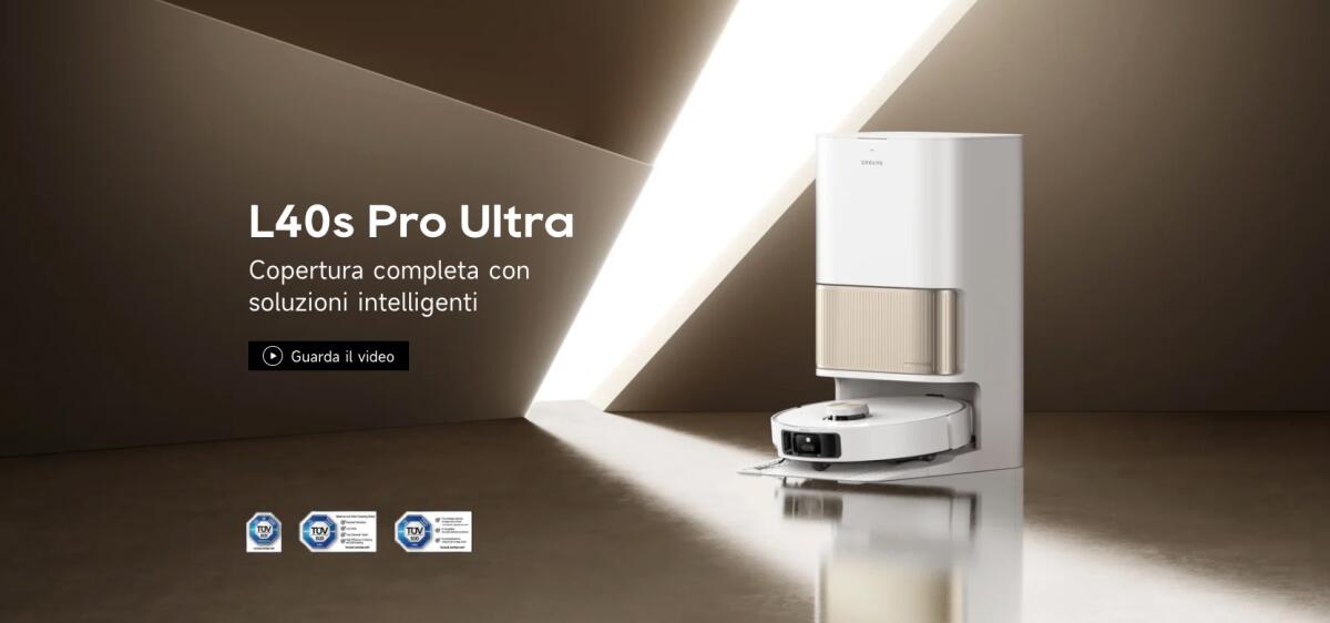 Arriva il nuovo DREAME L40S Pro Ultra, robot aspirapolvere lavapavimenti - 