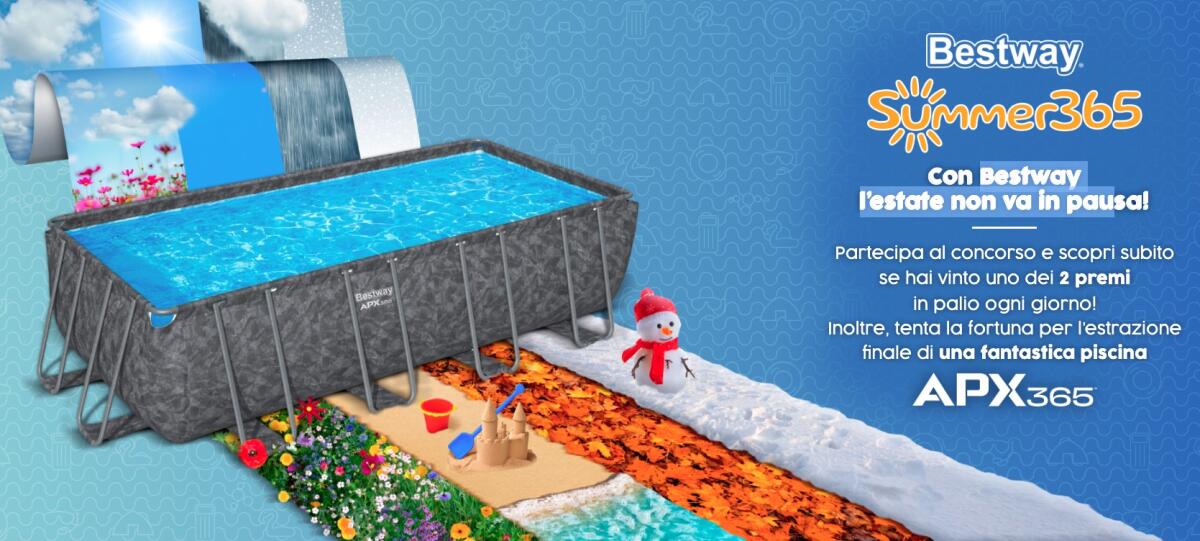 Nuovo Concorso Bestway: vinci gonfiabili e una piscina da giardino - 