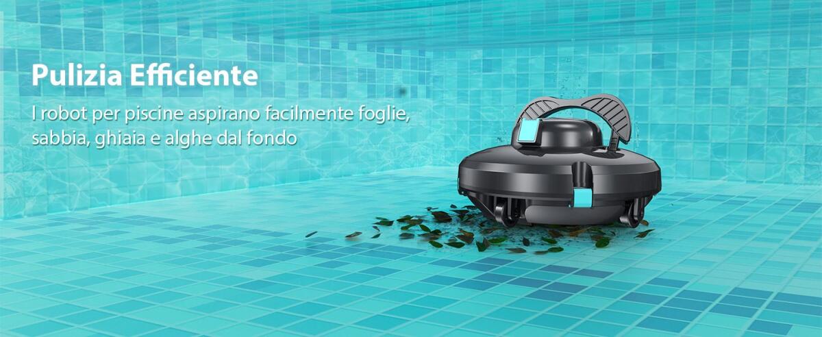 Piscina Splendente Senza Fatica? Il Robot Vozascly S1 è tuo a metà prezzo! Non perdere l'occasione! - 