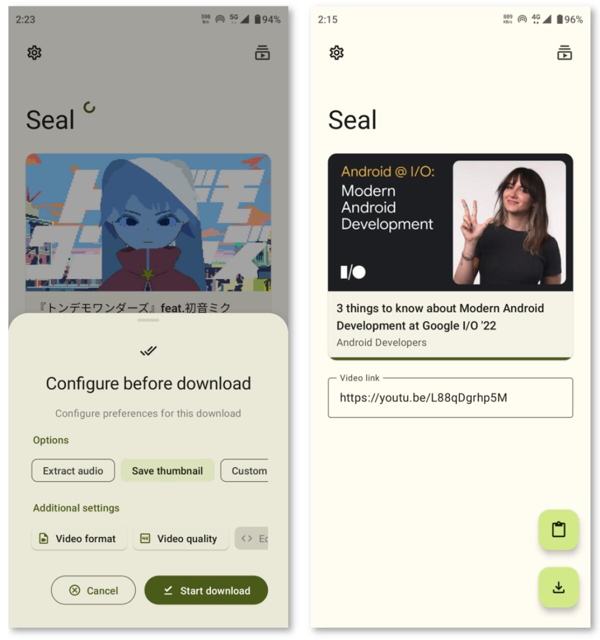 Scaricare Audio, Video, MP3 su Android con Seal - 