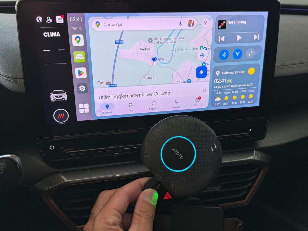 Recensione ATOTO CB6 Adattatore Wireless CarPlay &amp; Android Auto - 