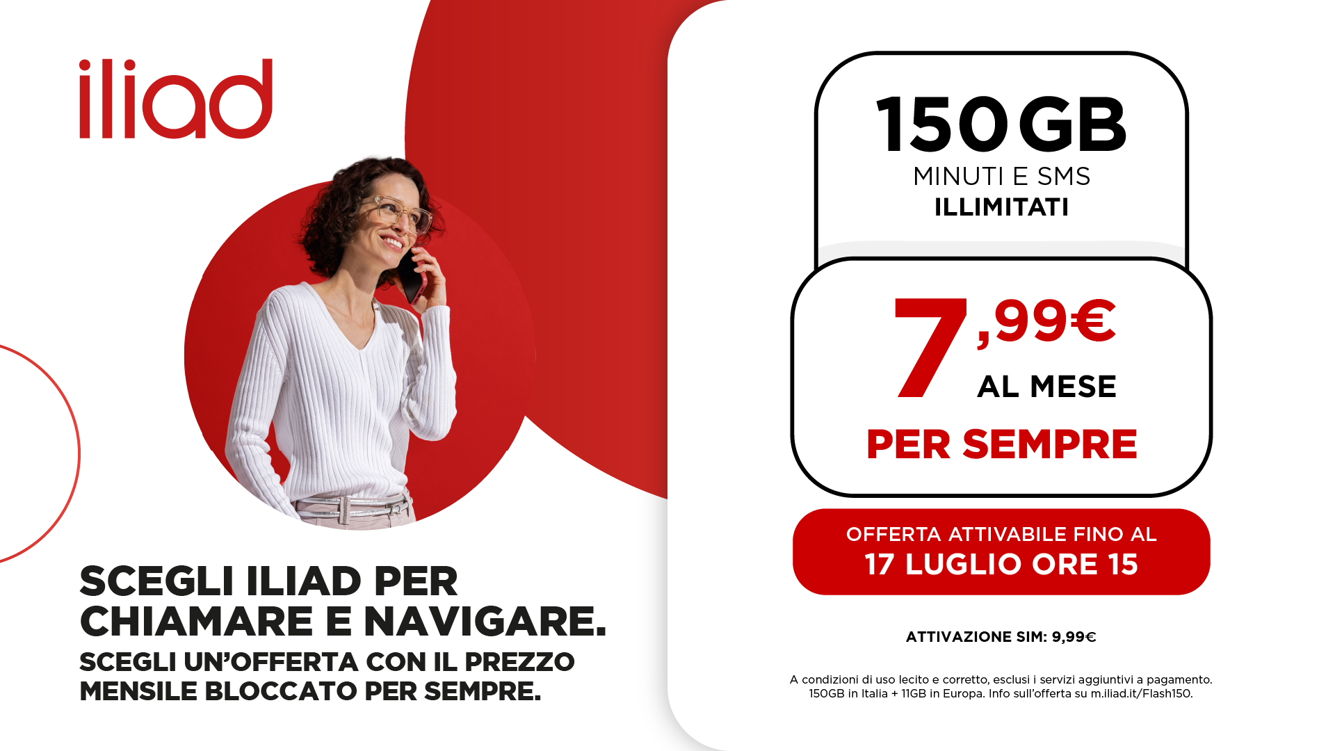 Iliad lancia FLASH 150 e FLASH 220: giga a volontà per l’estate
