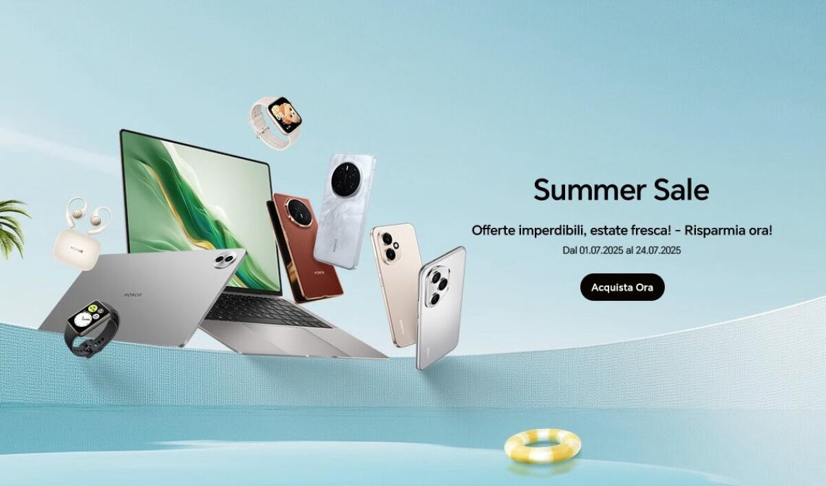 HONOR Summer Sale 2025: offerte top su smartphone, tablet e accessori smart con sconti fino al 45% - 