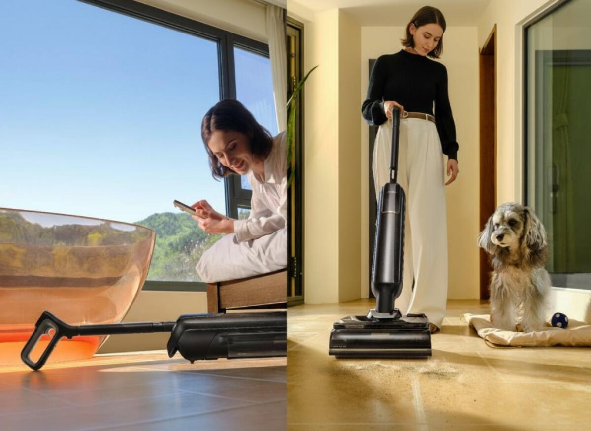 MOVA M50 Ultra: aspirapolvere wet &amp; dry con manico pieghevole e AI per la pulizia perfetta senza fatica - 