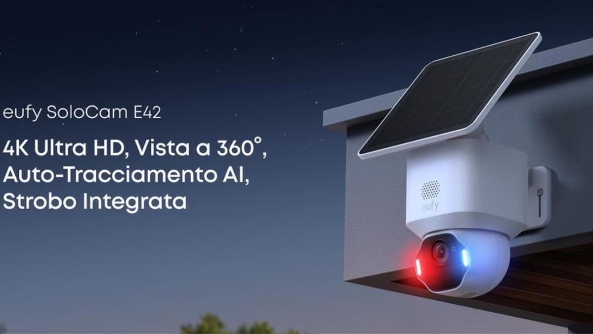Riconoscimento facciale e 4K: eufy lancia la sua SoloCam E42 a energia solare - 