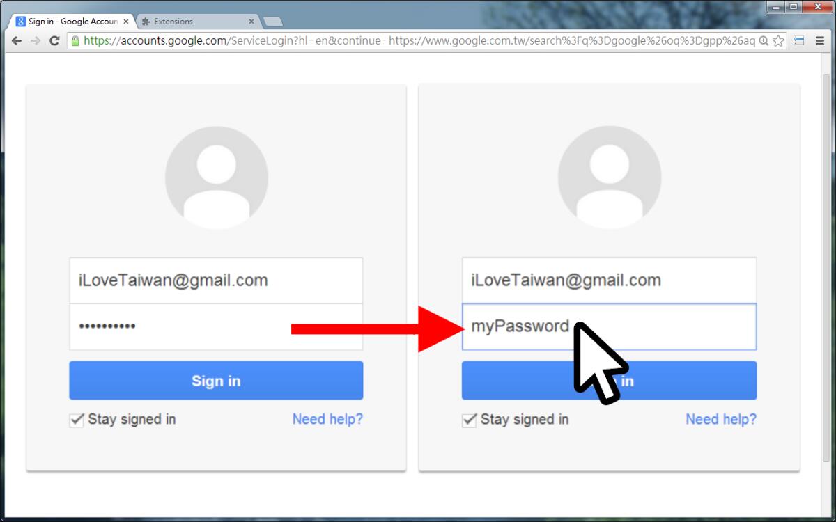 Il modo più semplice per vedere le password nascoste dagli asterischi su Chrome e Firefox - 