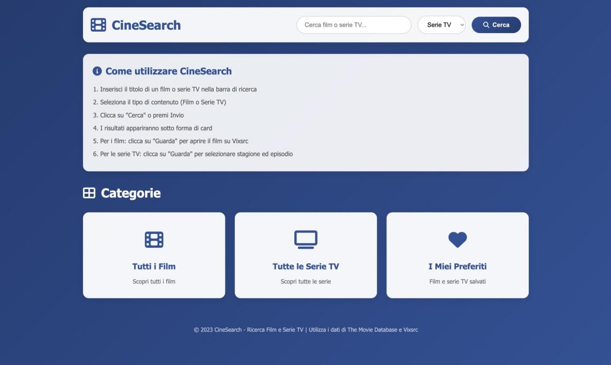 Cinesearch: il portale che ti permette di scoprire e guardare film e serie TV facilmente - 