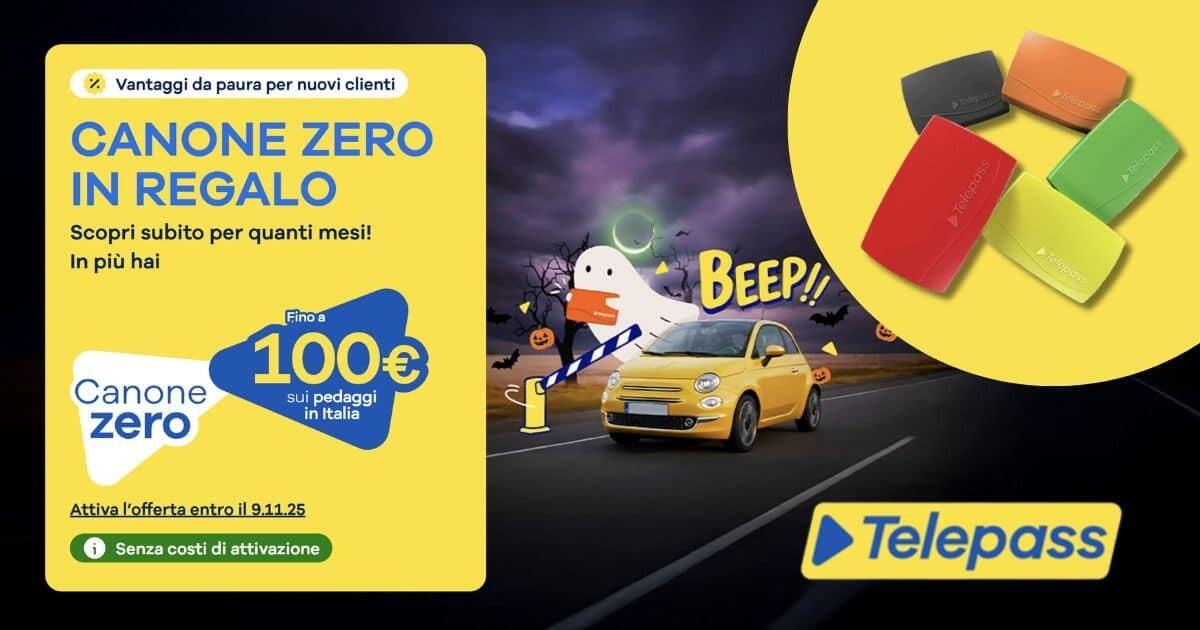 Telepass Sempre: 100€ Cashback + 6 Mesi Gratis - 
