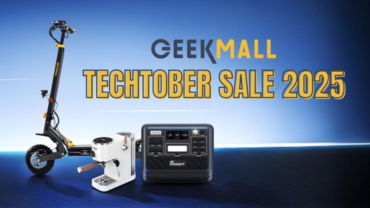 Techtober Sale 2025 Geekmall: eBike, monopattini e smart home in sconto fino al 40% - 