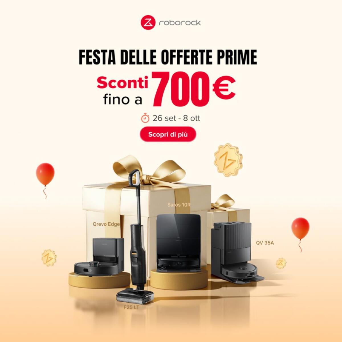 Scopri le Migliori Offerte Roborock per la Festa delle Offerte Prime 2025 - 