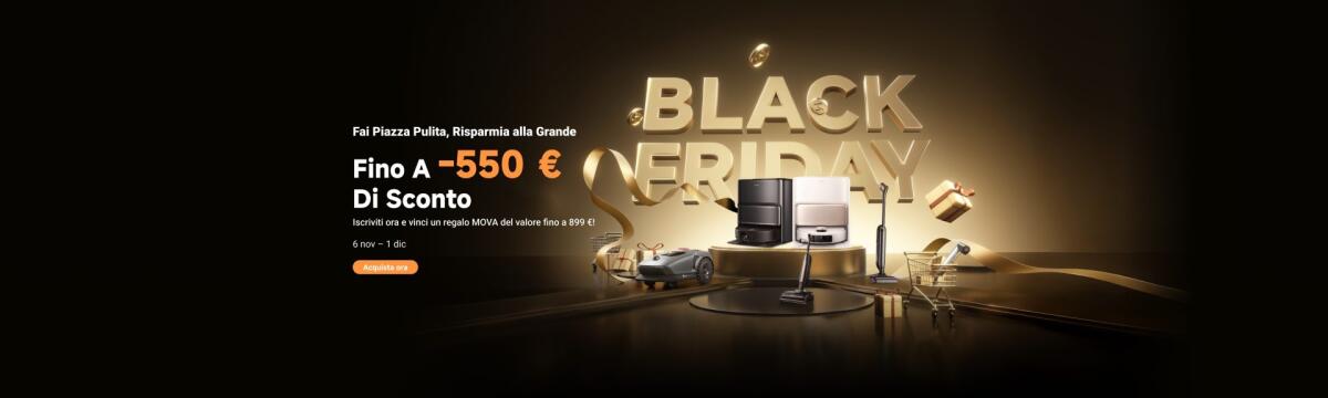 I Migliori Robot Aspirapolvere e Lavapavimenti MOVA da Comprare per il Black Friday - Risparmia fino a 550€ - 