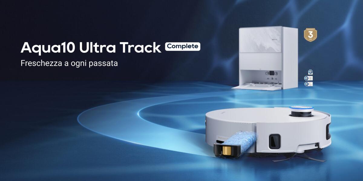 Il Robot Aspirapolvere DREAME Aqua10 Ultra Track è in SUPER OFFERTA SCONTO al MINIMO su Amazon - 