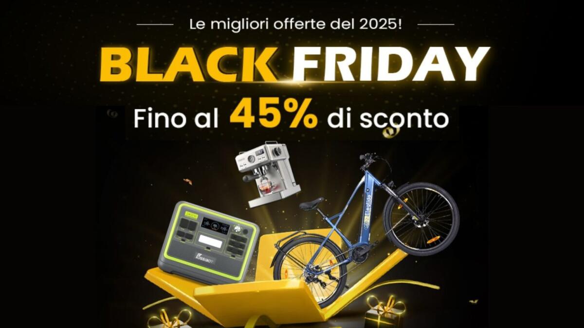 Black Friday Geekmall: risparmia fino a 600€ su bici elettriche, power station e tech con i nuovi coupon esclusivi - 