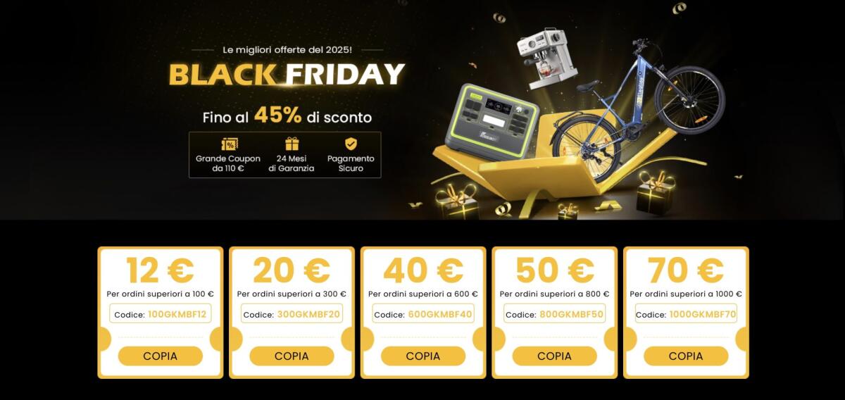 Black Friday tech: le migliori offerte su mobilità elettrica, caffè e smart home da non perdere - 
