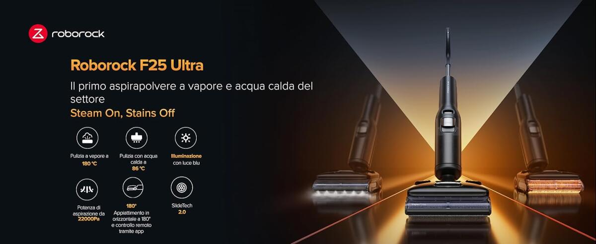 La lavapavimenti Roborock F25 Ultra è in SUPER OFFERTA SCONTO al MINIMO su Amazon - 