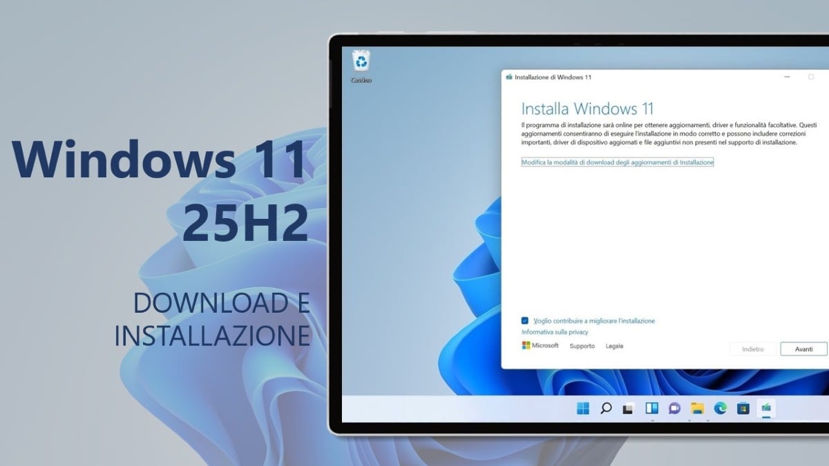 Scarica subito le ISO ufficiali di Windows 11 25H2 in italiano - 