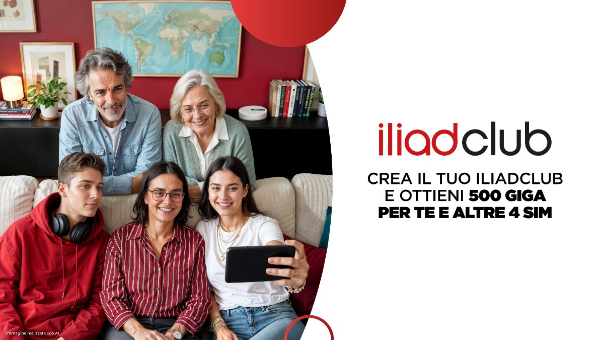 Iliad lancia IliadClub: fino a 600 GB gratis ogni mese, ecco come funziona - 