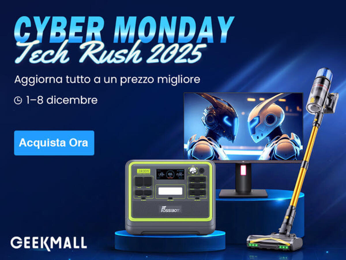 Il Cyber Monday Geekmall NON è Finito! Offerte Tech IMPERDIBILI e Coupon Esclusivi fino all'8 Dicembre - 