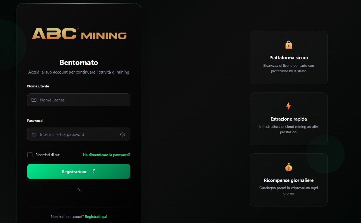 ABC Mining: Truffa o Investimento? Leggi prima di versare soldi - 