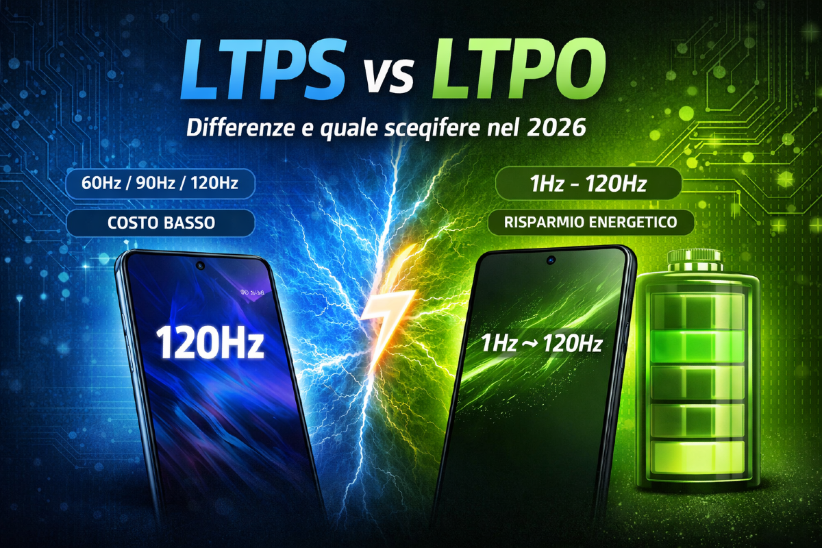 Display LTPS vs LTPO: differenze e quale scegliere nel 2026 - 