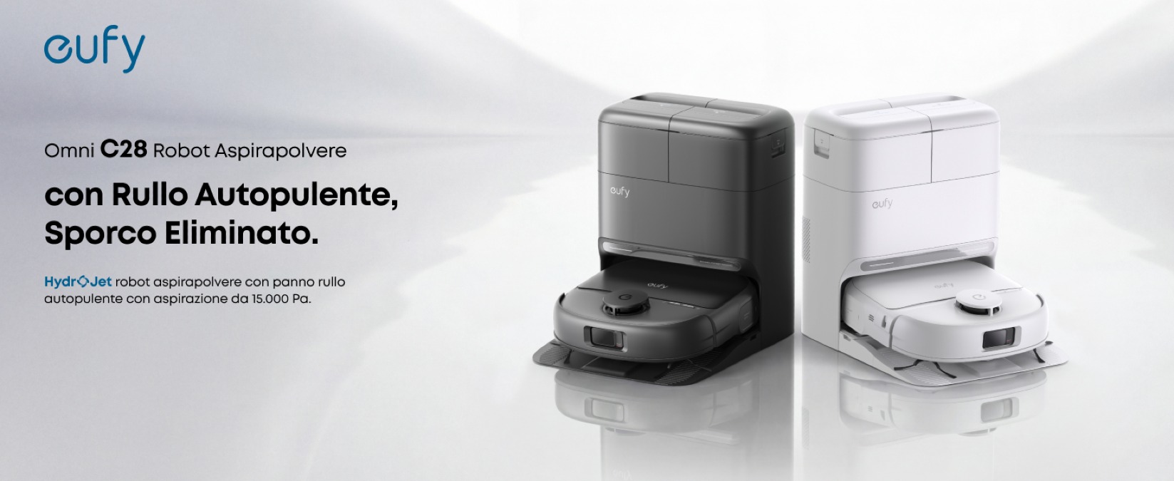 eufy Omni C28: il nuovo robot con rullo HydroJet economico - 