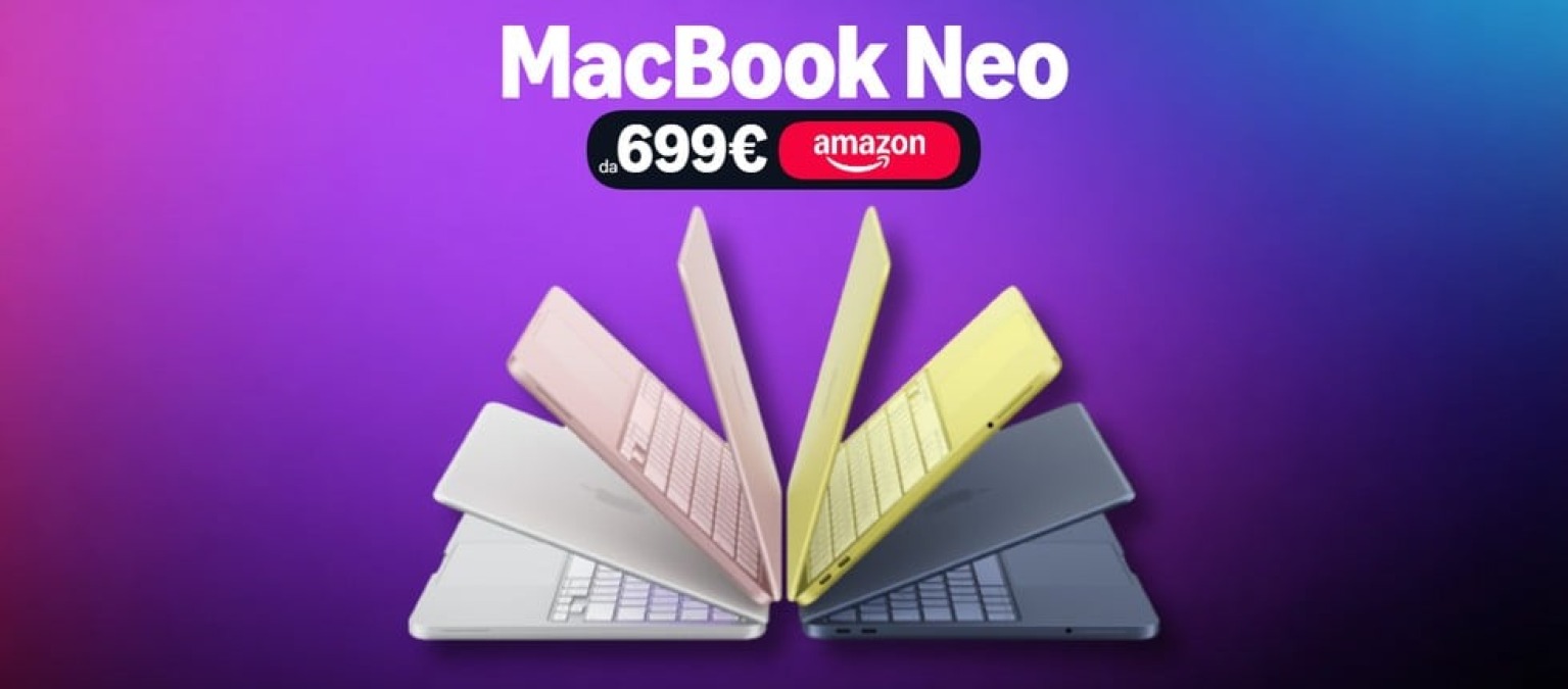 Il nuovo MacBook Neo 13'' è disponibile su Amazon: ORDINALO ORA - 