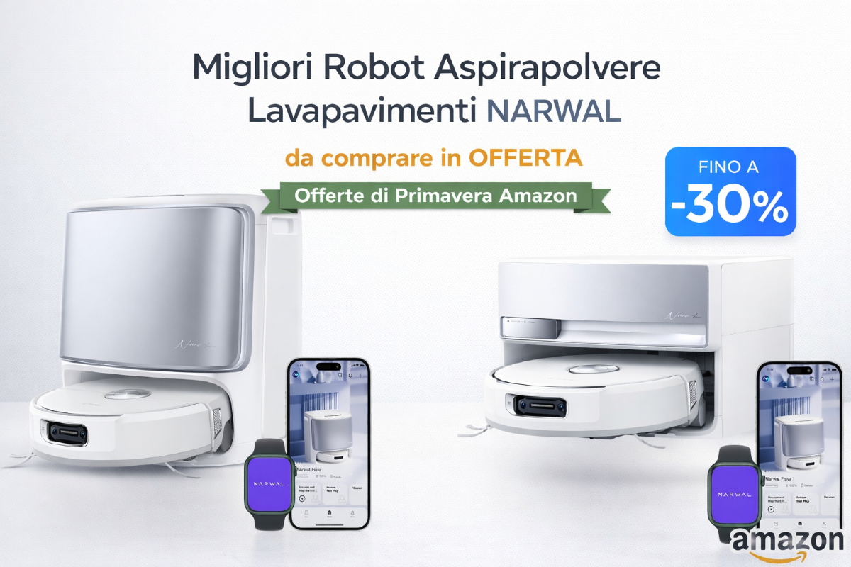 Migliori Robot Aspirapolvere Lavapavimenti NARWAL da comprare in OFFERTA - Offerte di Primavera Amazon - 