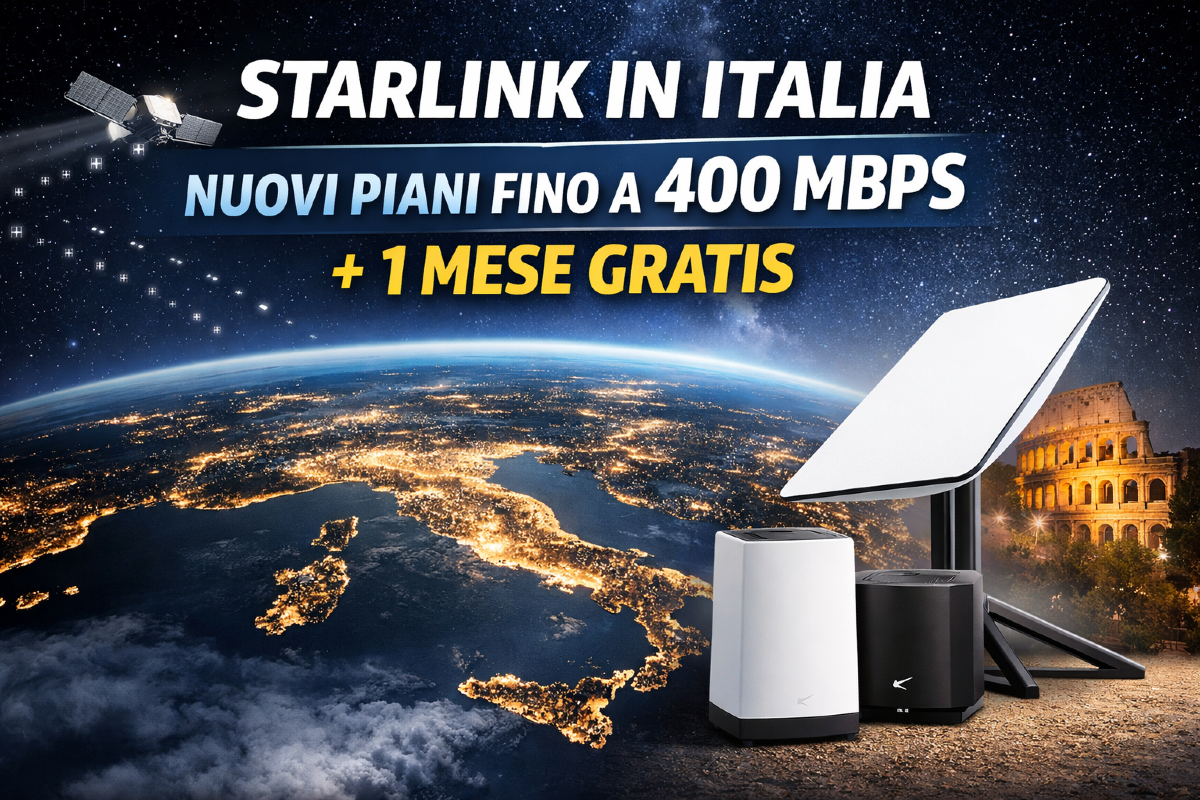Starlink in Italia: nuovi piani fino a 400 Mbps e 1 mese gratis - 