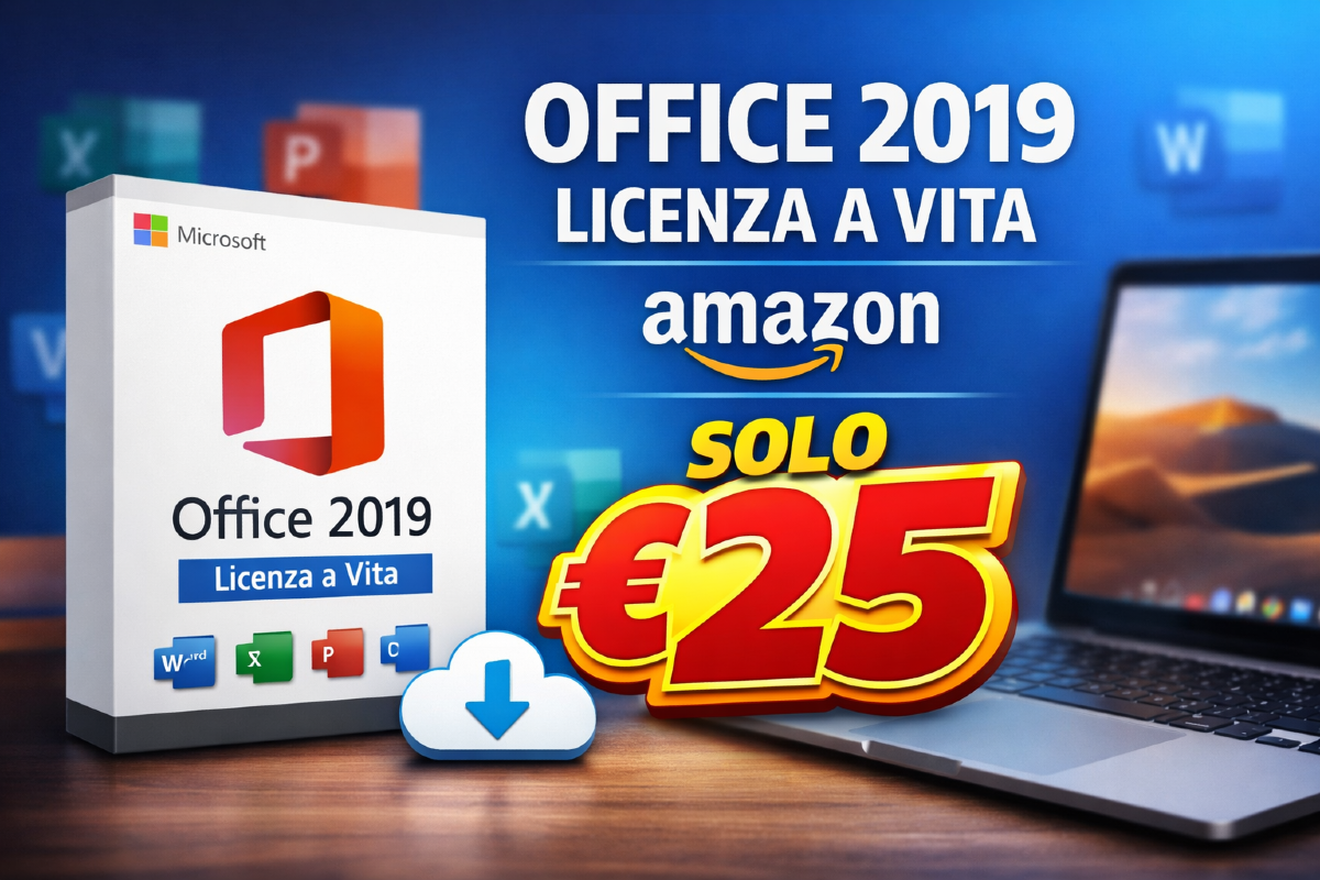 Office 2019 a 25€ su Amazon: licenza a vita originale in offerta - 
