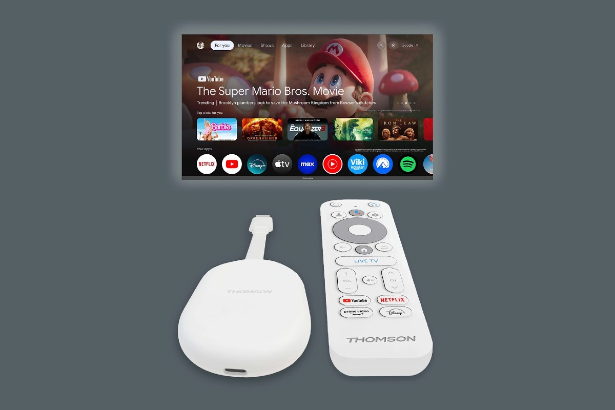 Thomson 152 Go Cast ufficiale: dongle Google TV 4K potente e compatto - 