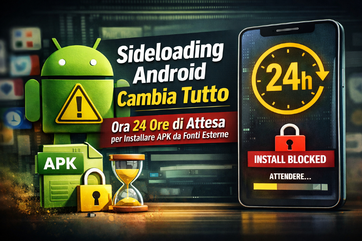 Android cambia il sideloading: ora servono 24 ore per installare APK da fonti esterne - 