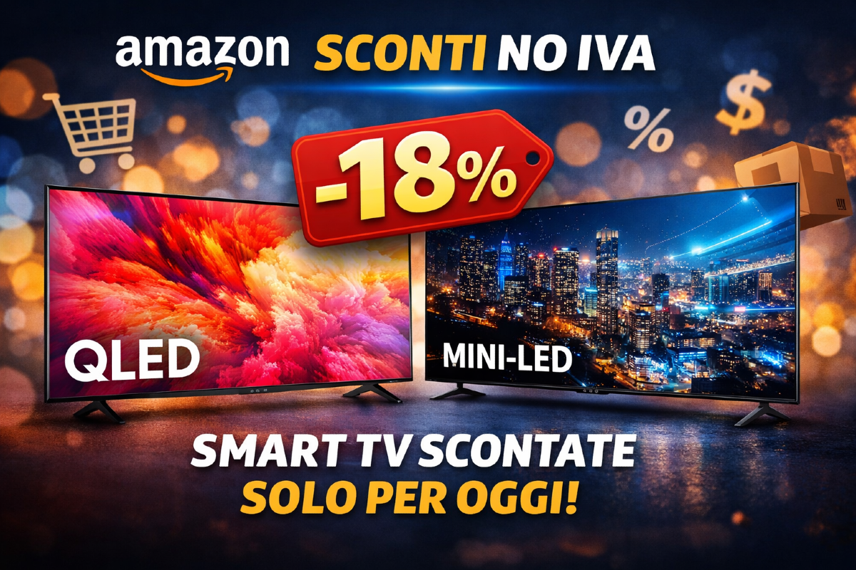 Amazon sconta le Smart TV del 18% solo per OGGI - 