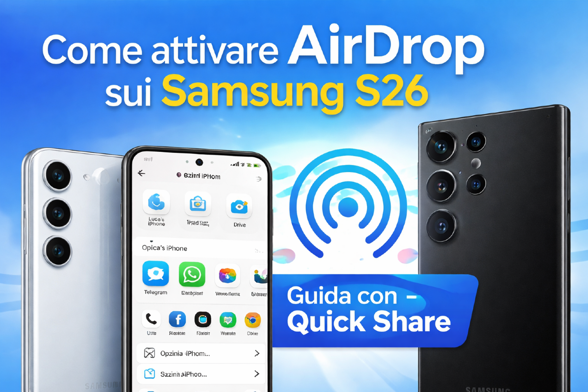 Come attivare AirDrop sui Samsung S26: guida semplice con Quick Share - 